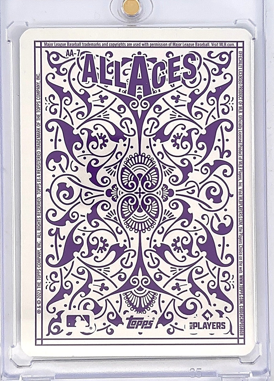 2023 Topps All Aces Clayton Kershaw [Red] #AA-7 — back