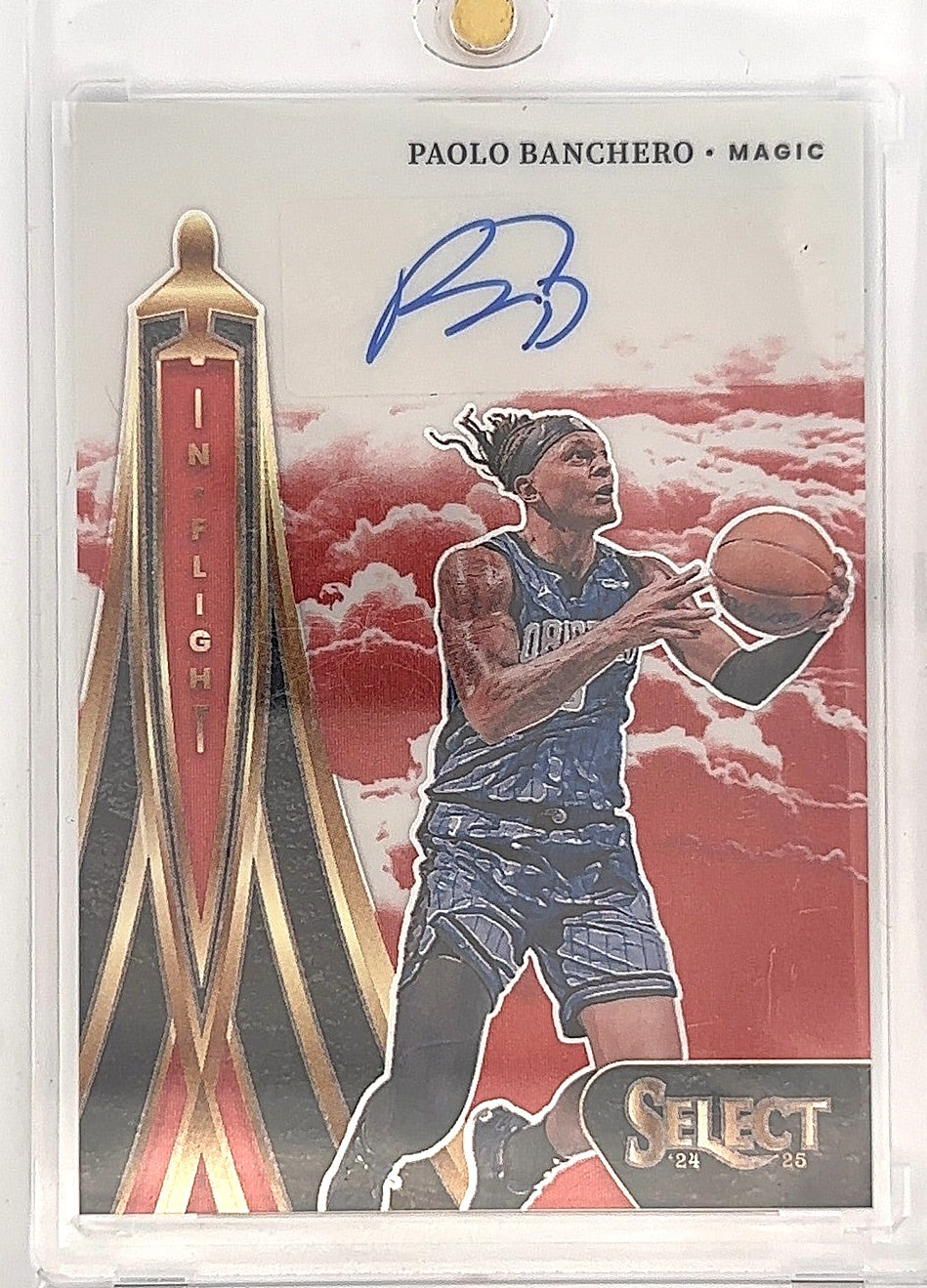 2024 Panini Select In Flight Signature Paolo Banchero [Red Prizm] #IFS-BAN — front