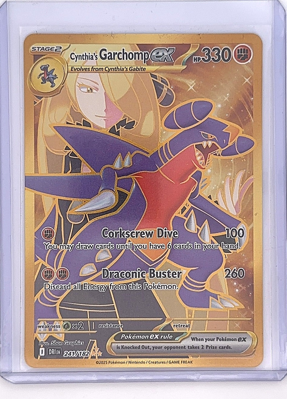 Cynthia's Garchomp ex - 241/182 #241/182 — front