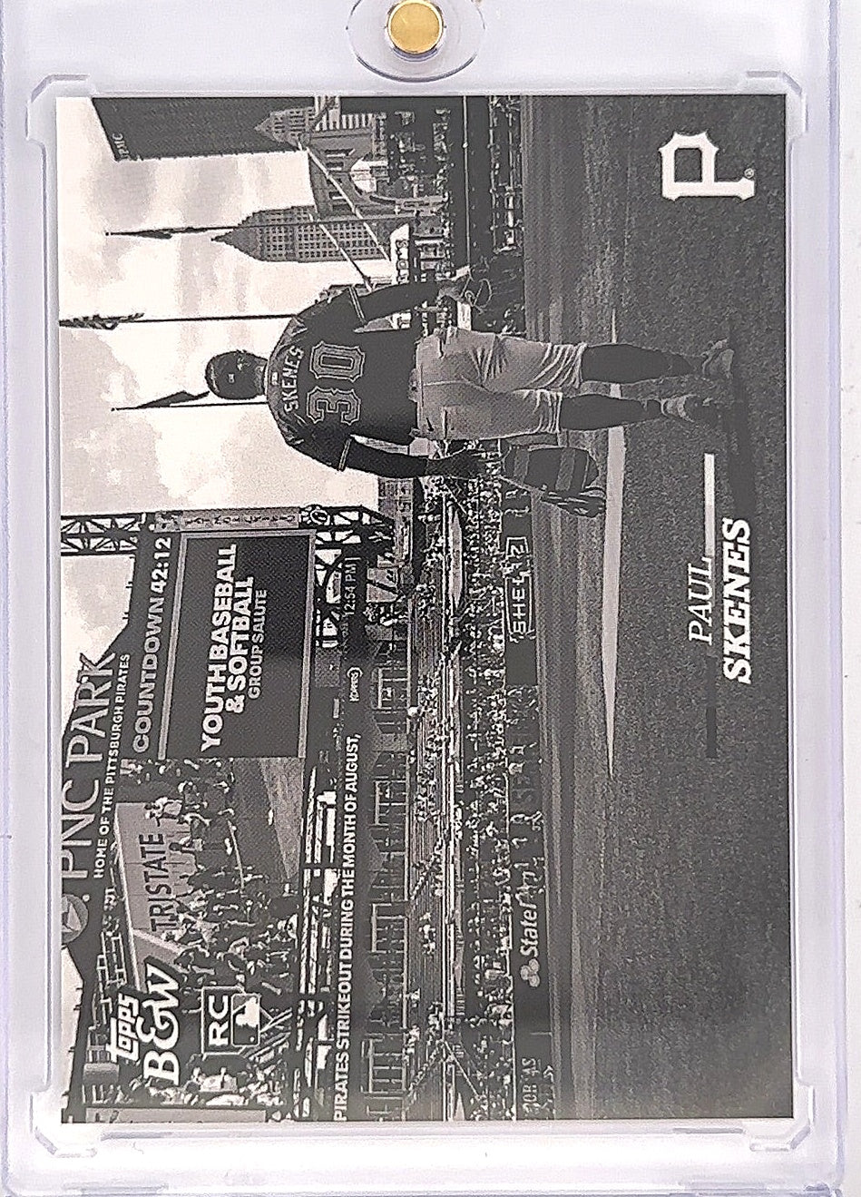 2024 Topps Black and White Paul Skenes #66 — front