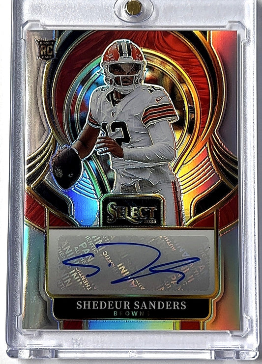 2025 Panini Select Select Signature Prizm Shedeur Sanders #SIP-SSS RC AUTO — front
