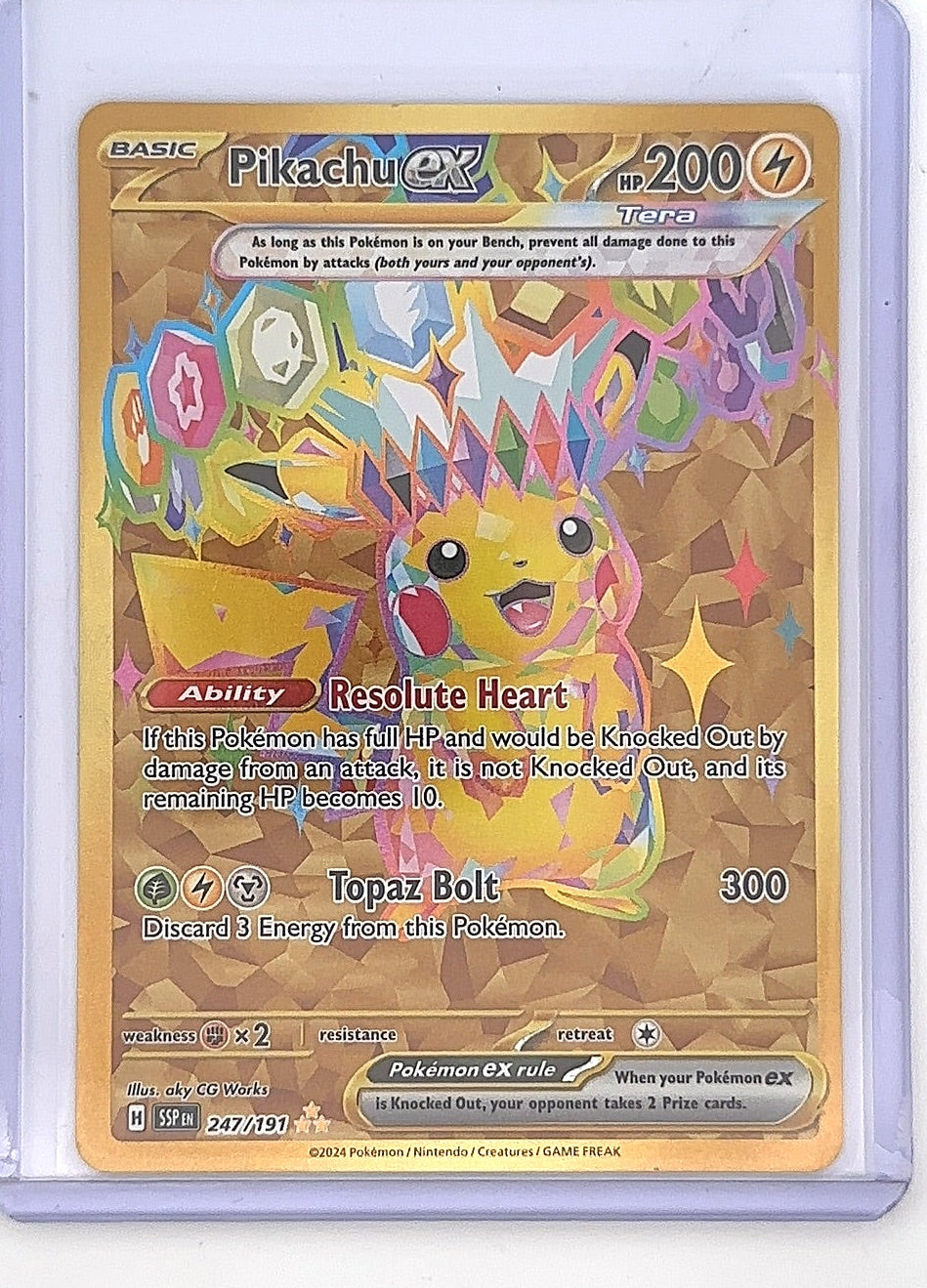 Pikachu ex - 247/191 #247/191 — front