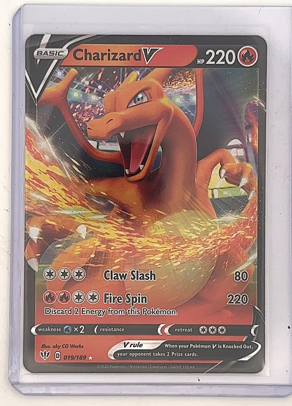 Charizard V #019/189 — front