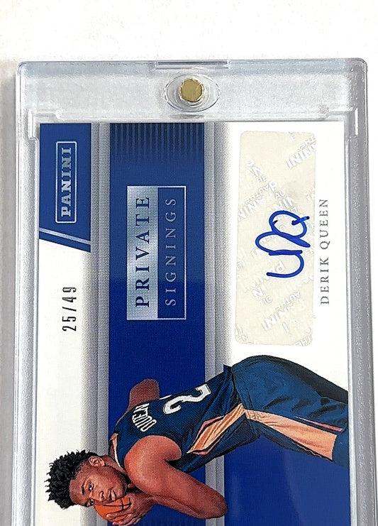 Derik Queen Panini Private Signings /49 — front