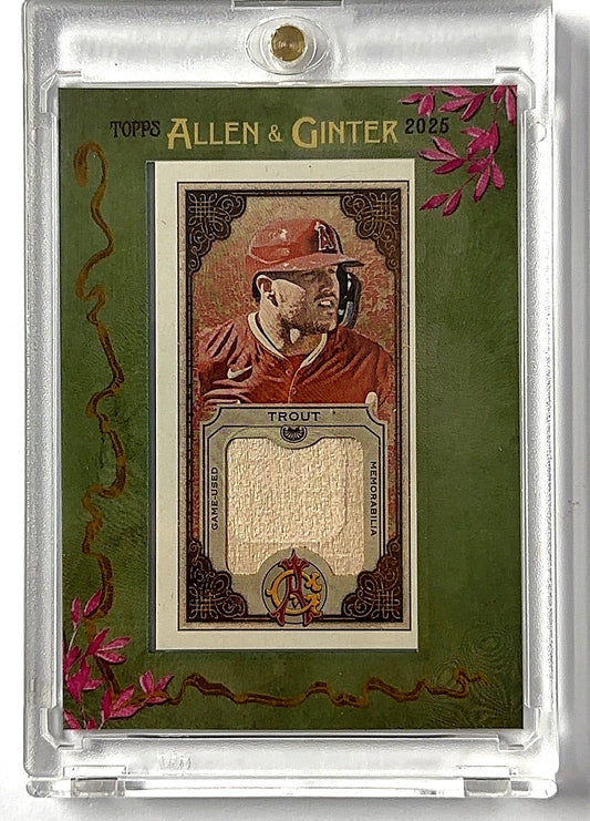 2025 Topps Allen and Ginter Mini Framed Relic Mike Trout #MFR-MT — front