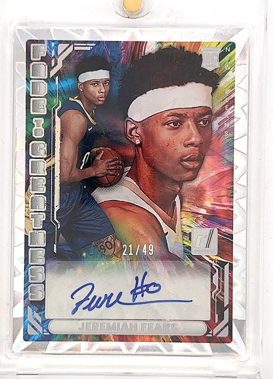 Jeremiah Fears Fade To Greatness Auto /49 — front