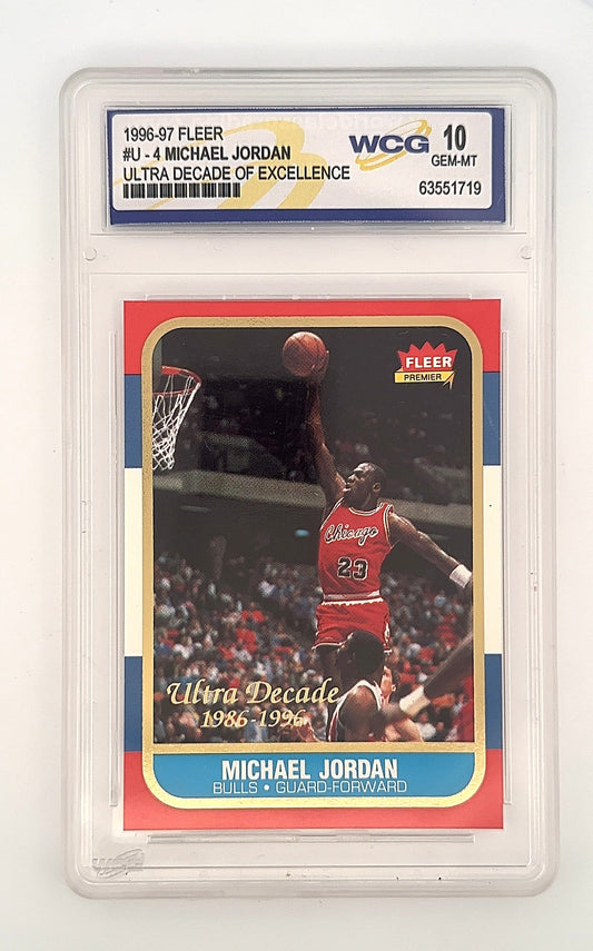 1996 Ultra Decade Michael Jordan #U-4 — front