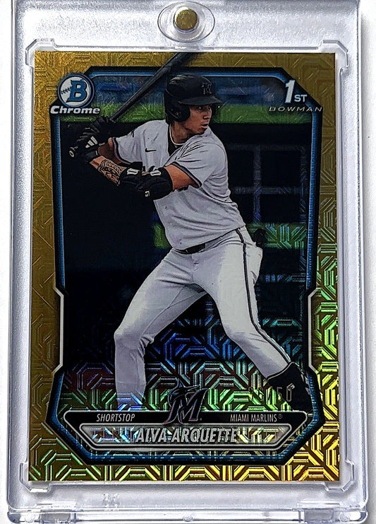 2026 Bowman Chrome Prospect Aiva Arquette [Gold Mojo Refractor] #BCP-40 — front