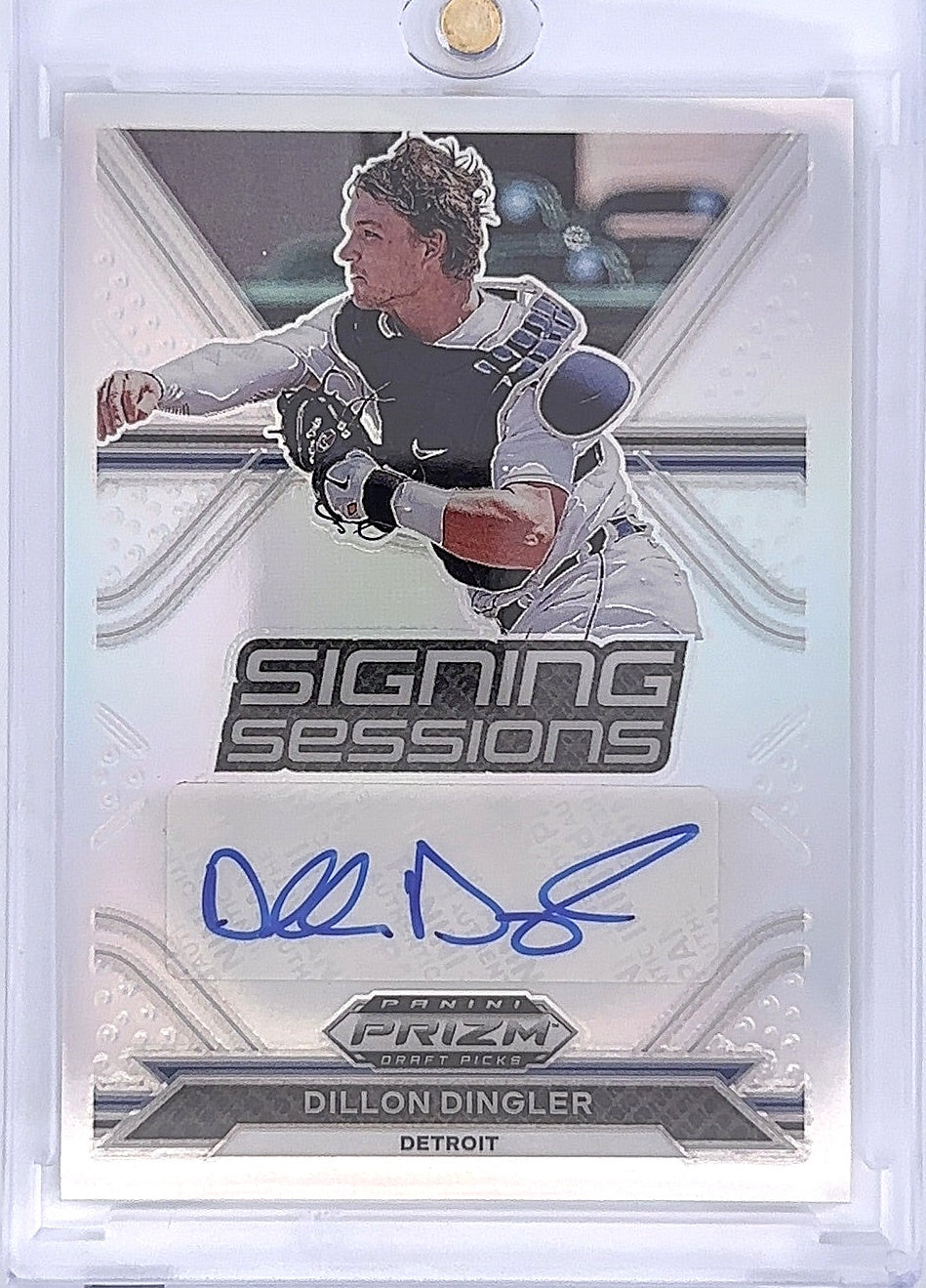 2021 Panini Prizm Draft Picks Signing Sessions Autographs Dillon Dingler #SS-DI — front