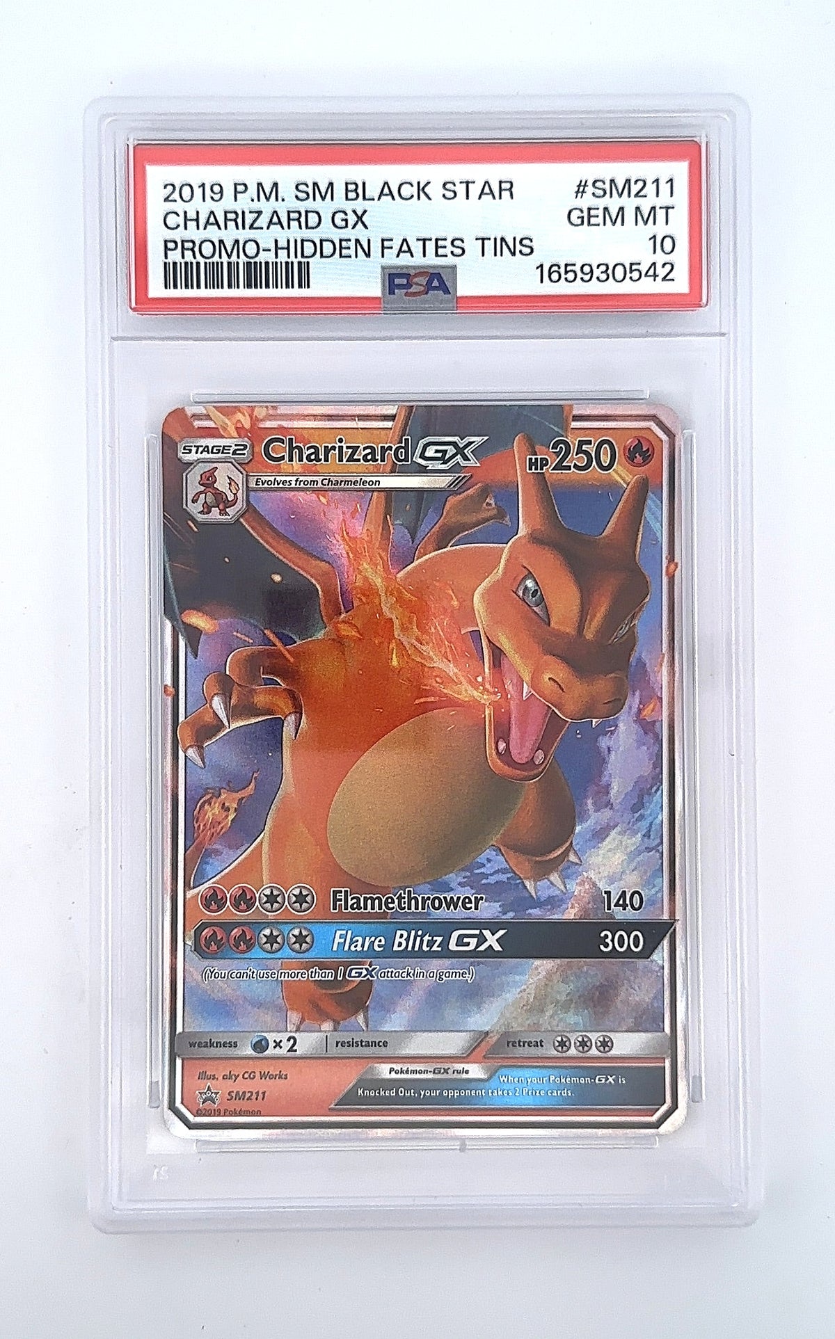 Charizard GX - SM211 #SM211 PSA GEM MT 10 — front