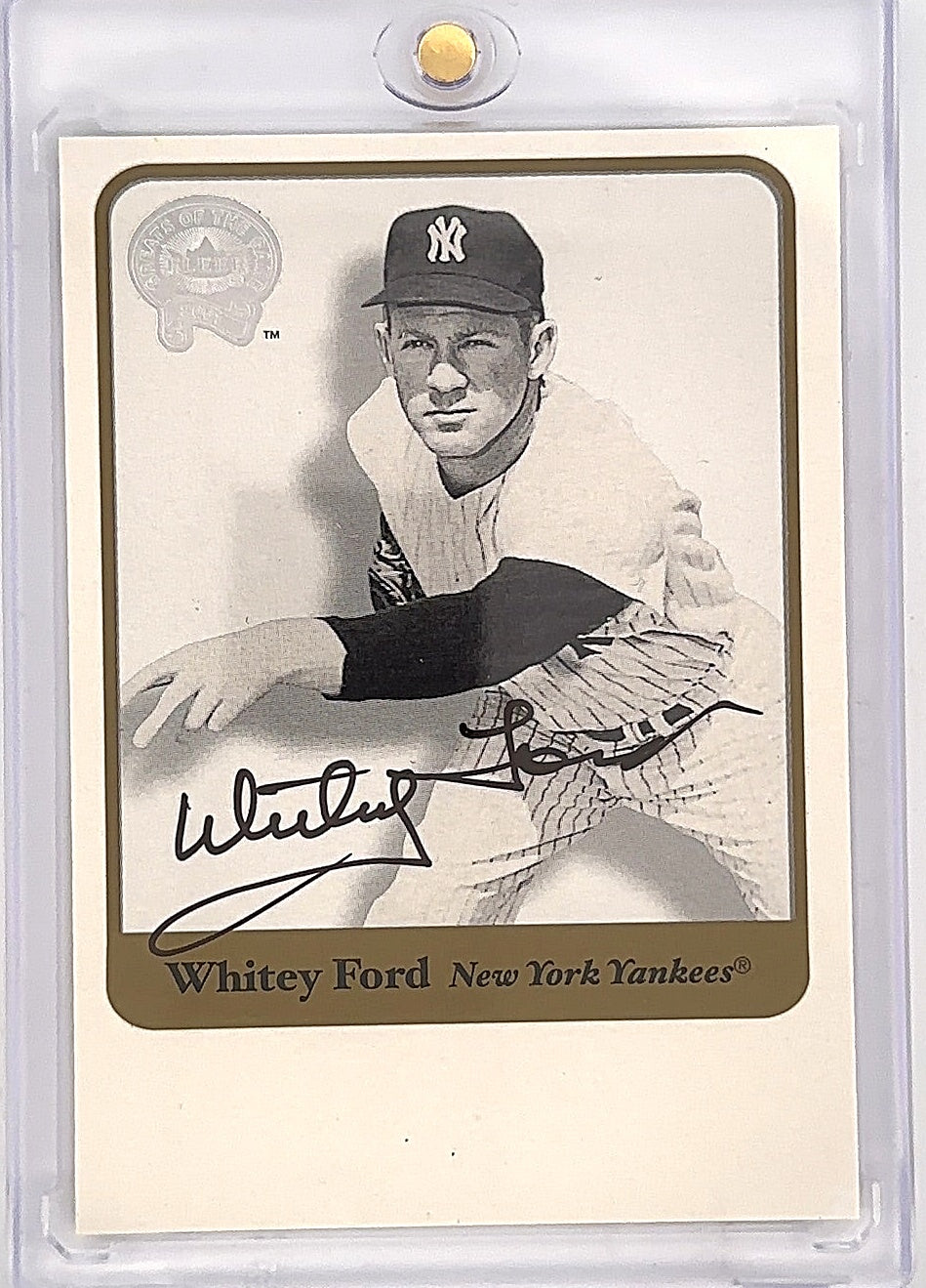 2001 Fleer Greats of the Game Autograph Whitey Ford — front