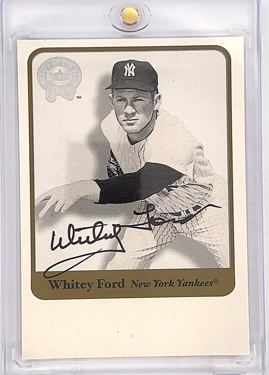 2001 Fleer Greats of the Game Autograph Whitey Ford — front