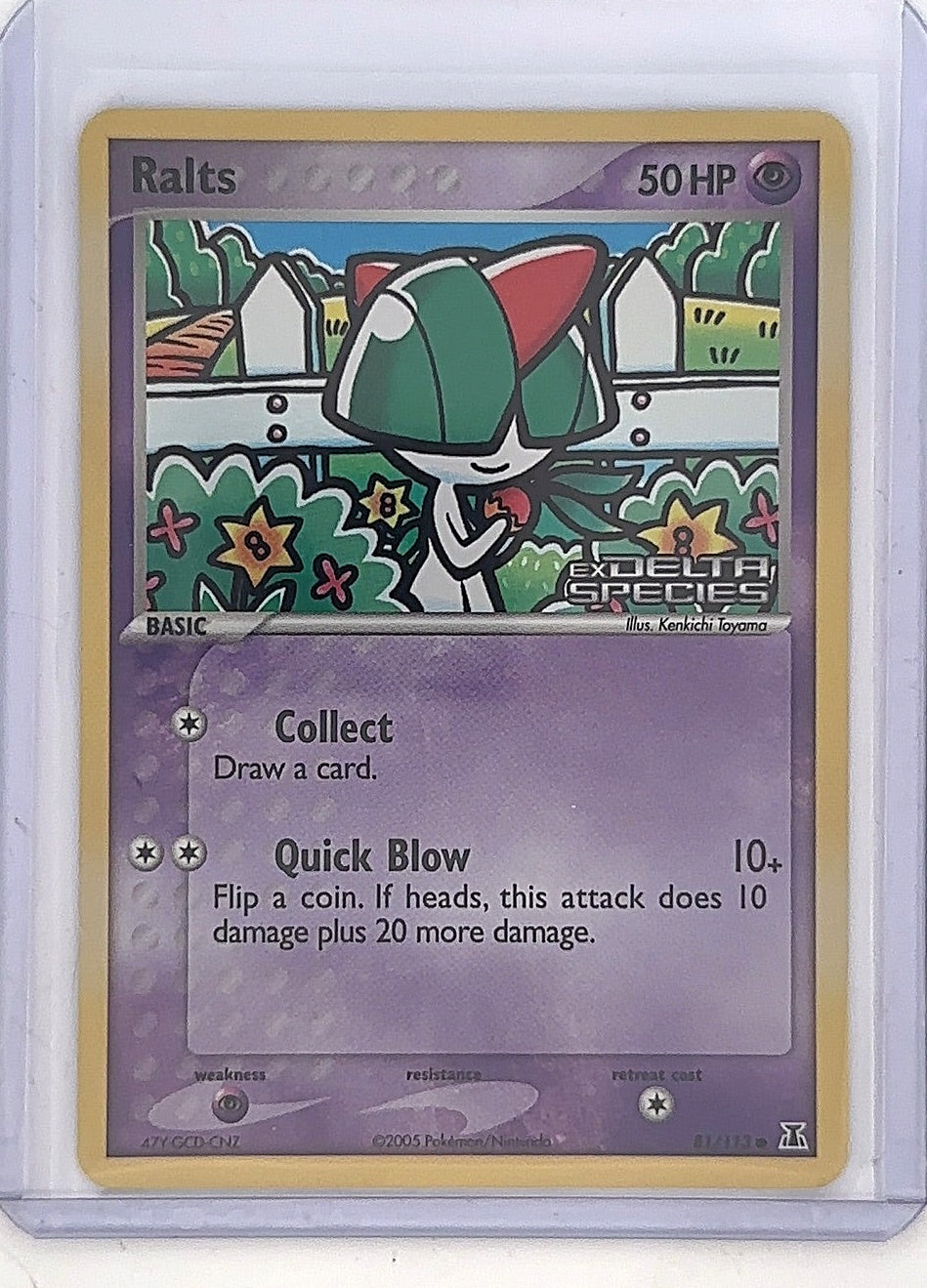Ralts (EX Delta Species Stamp) - #81/113 - Heavy Played — front