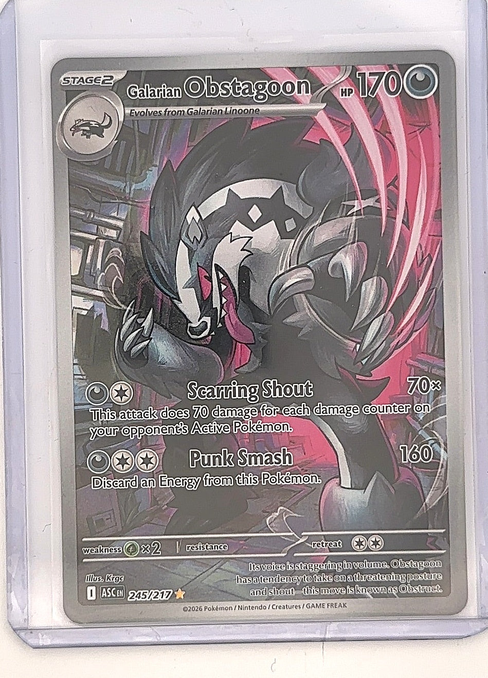 Galarian Obstagoon - 245/217 #245/217 — front