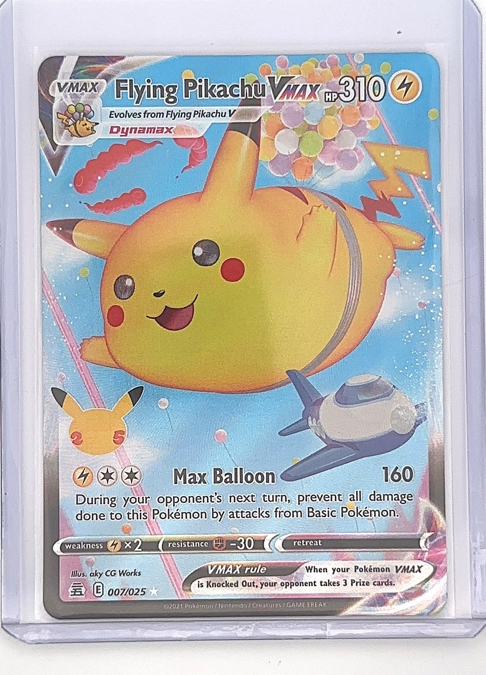 Flying Pikachu VMAX #007/025 — front
