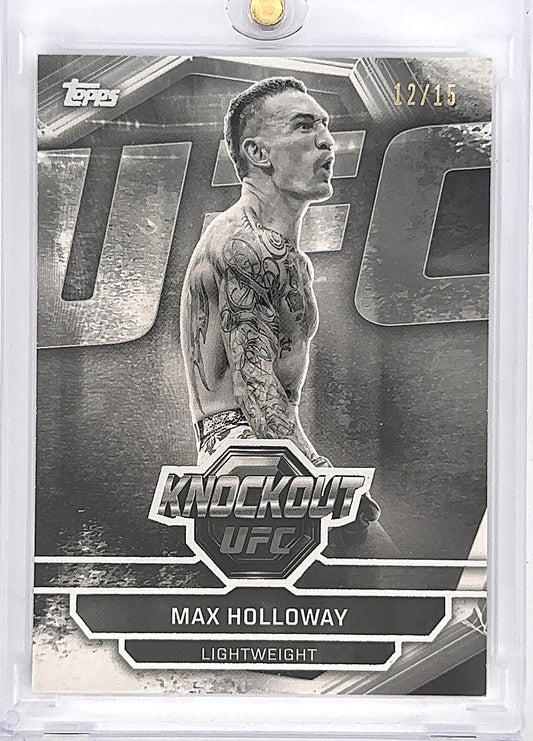 2026 Max Holloway Topps UFC Knockout /15 — front