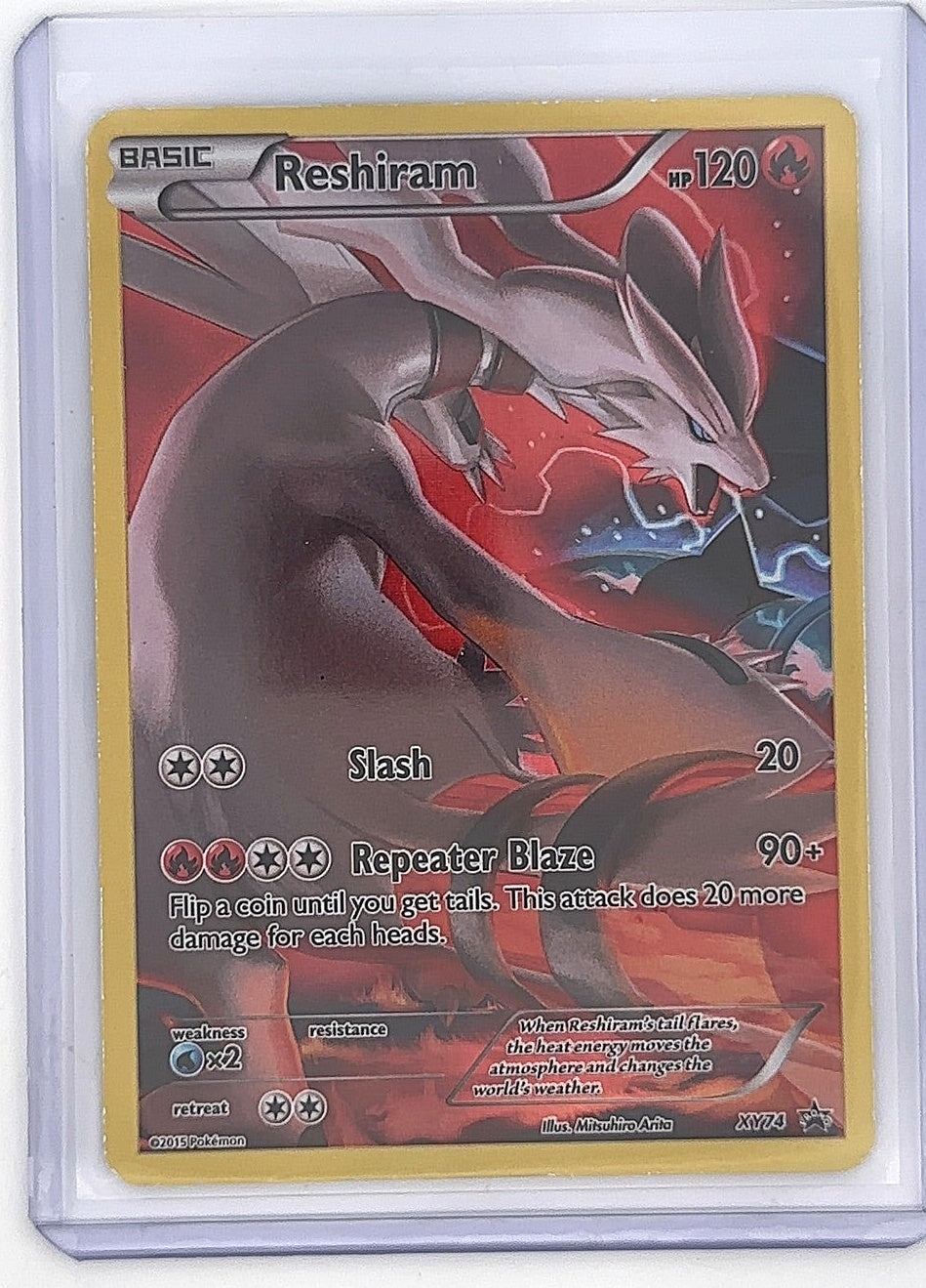 Reshiram (Full Art Promo) #XY74 — front