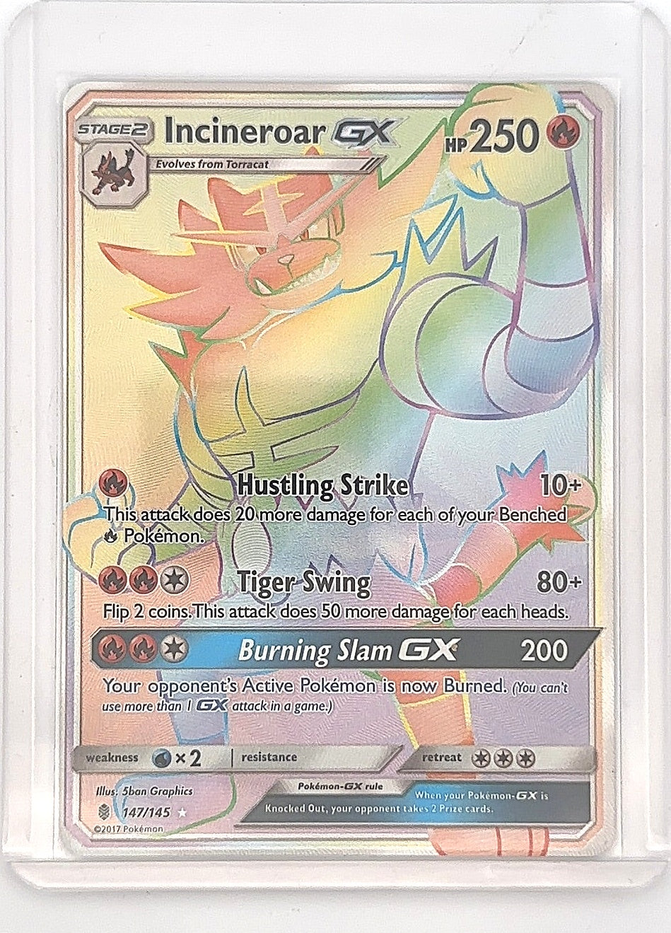 Incineroar GX (Secret) #147/145 — front
