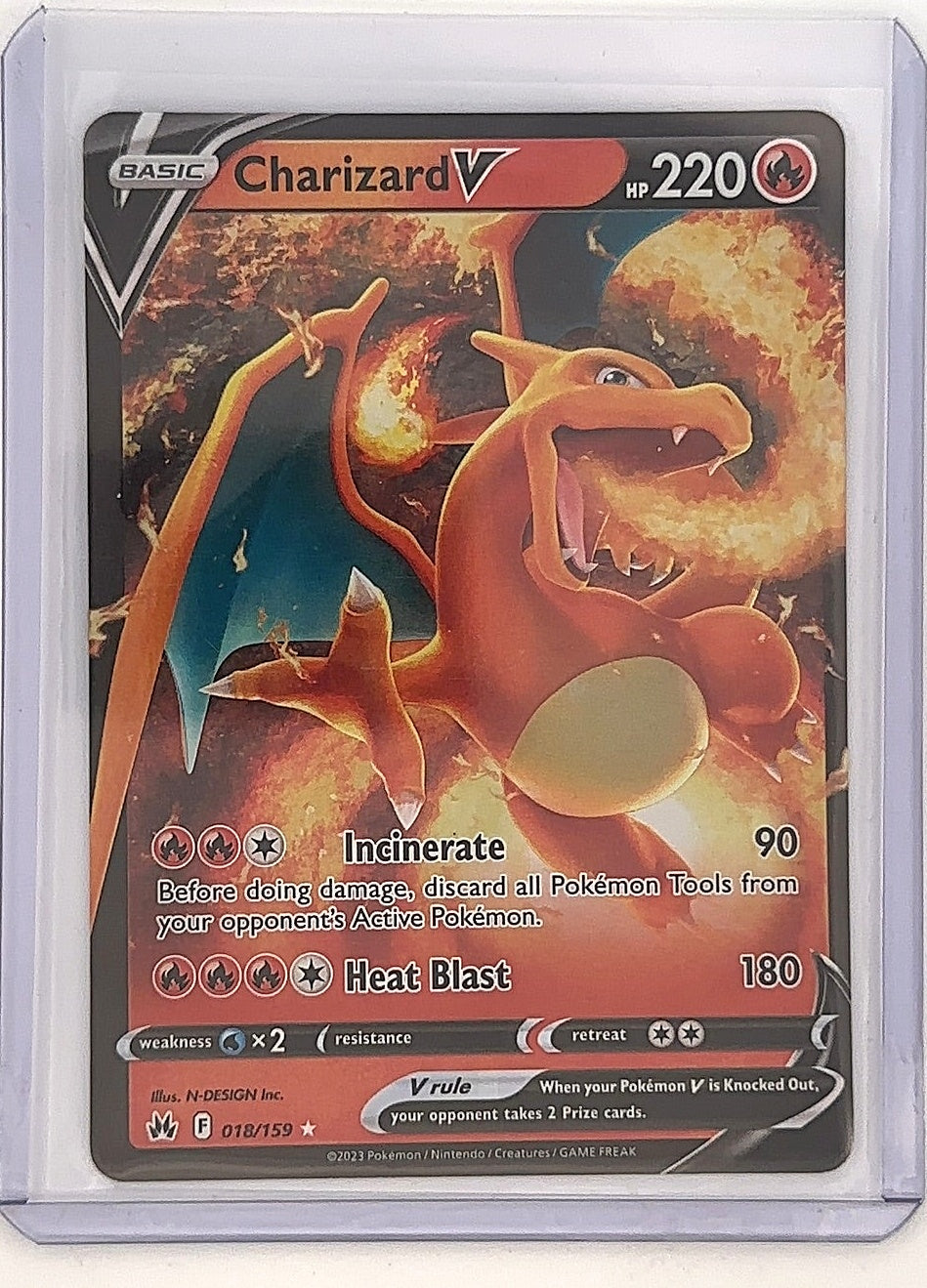 Charizard V #018/159 — front