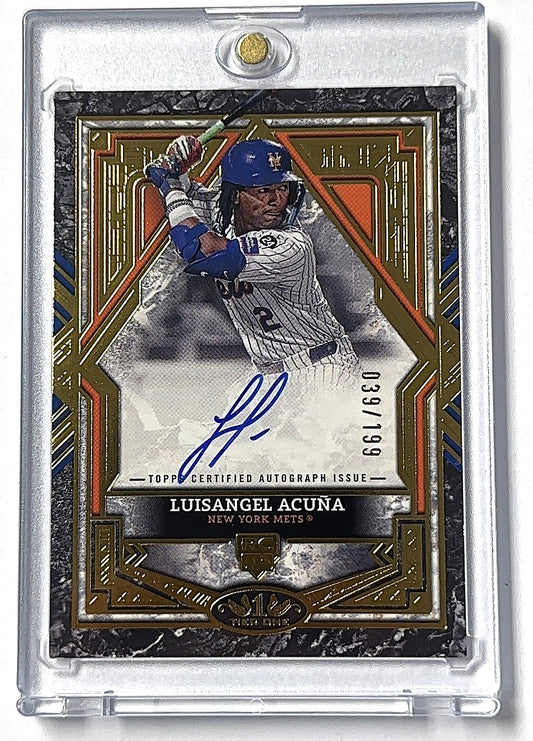 2025 Luisangel Acuna Topps Tier One Auto /199 — front
