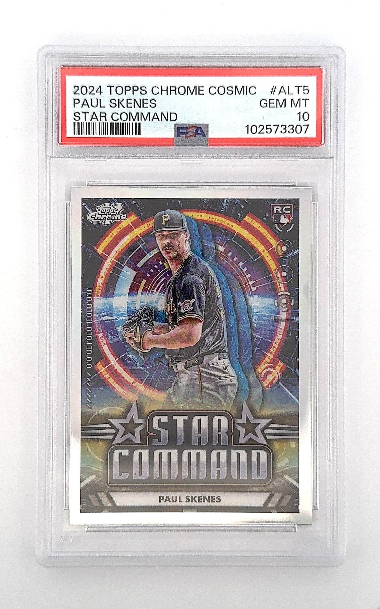 2024 Topps Cosmic Chrome Star Command Paul Skenes #ALT-5 PSA 10 — front