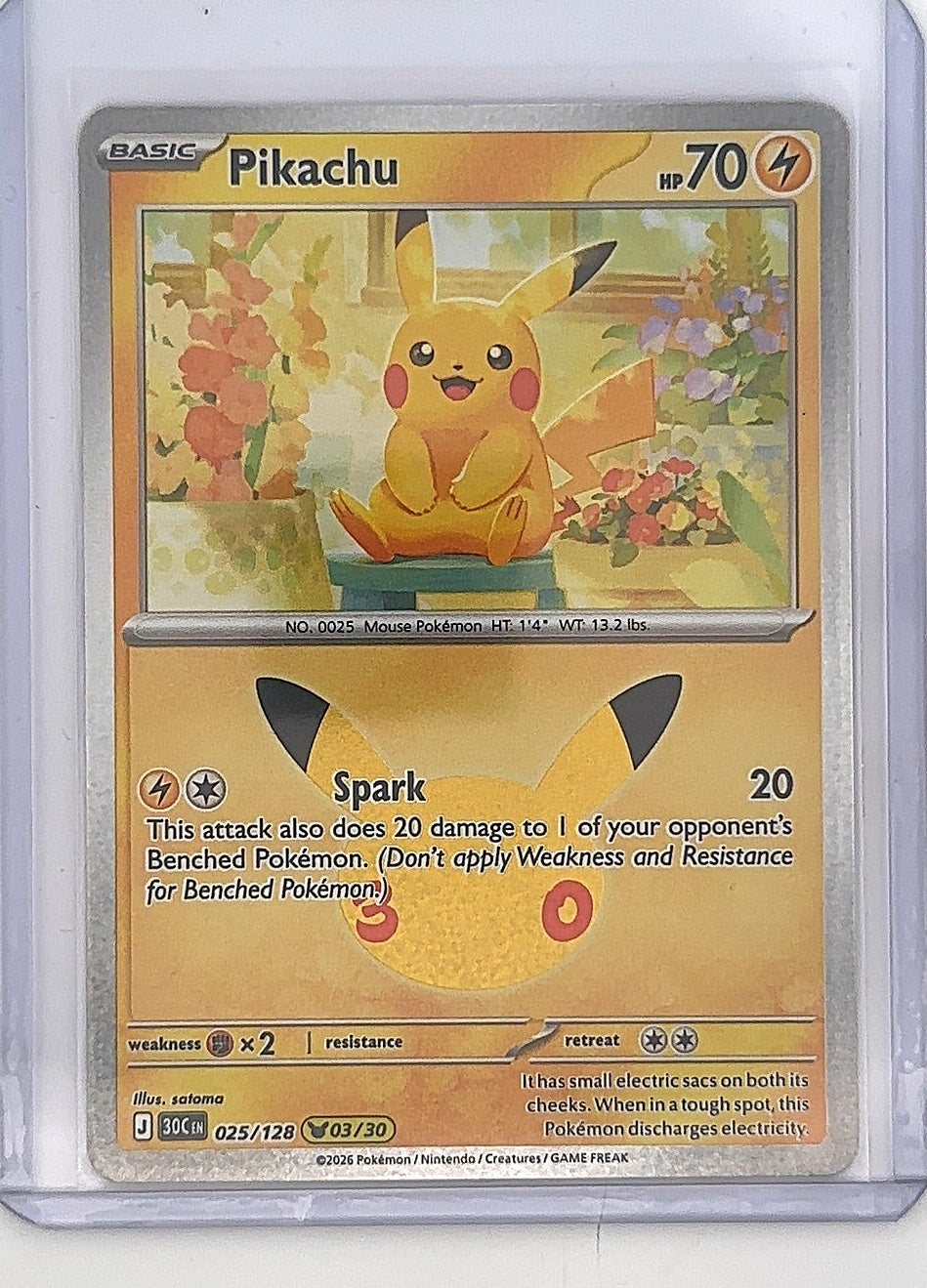 Pikachu - 025/128 #025/128 — front