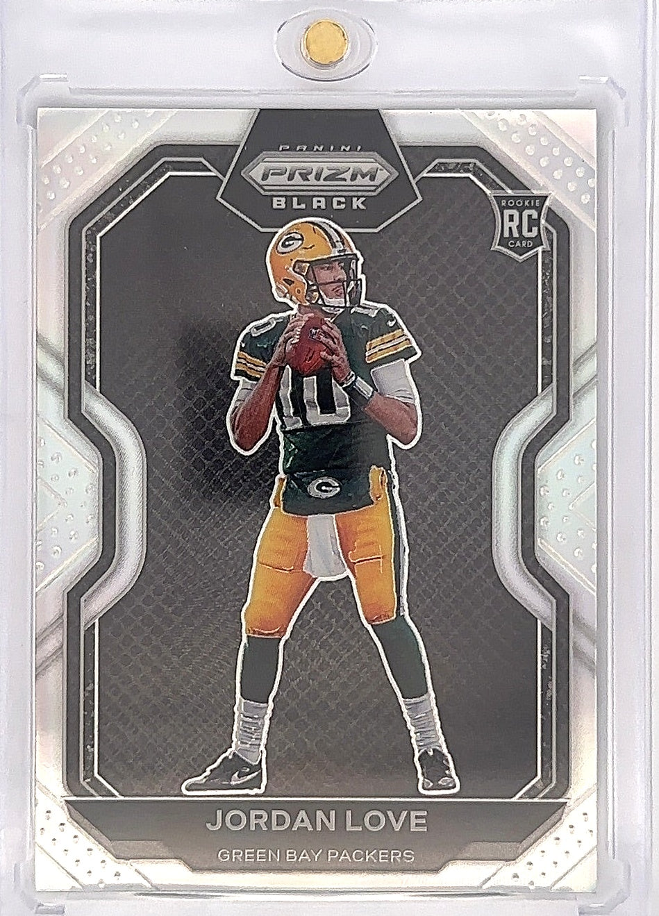 Jordan Love Panini Prism Black 2020 — front