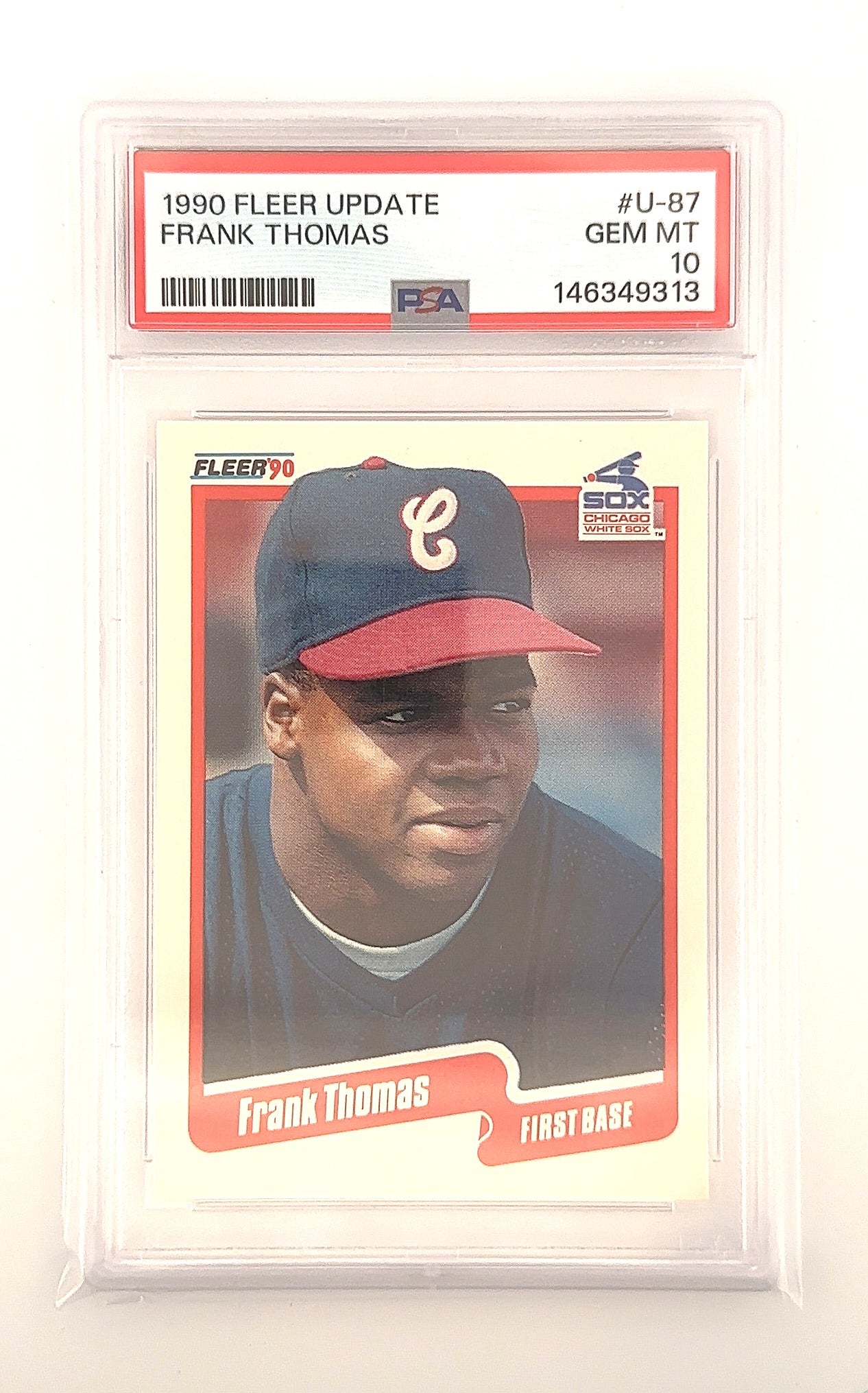 1990 Fleer Update Frank Thomas #U-87 PSA 10 — front