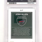 2024 Panini Donruss Optic Downtown Josh Allen #2 PSA 9 — back