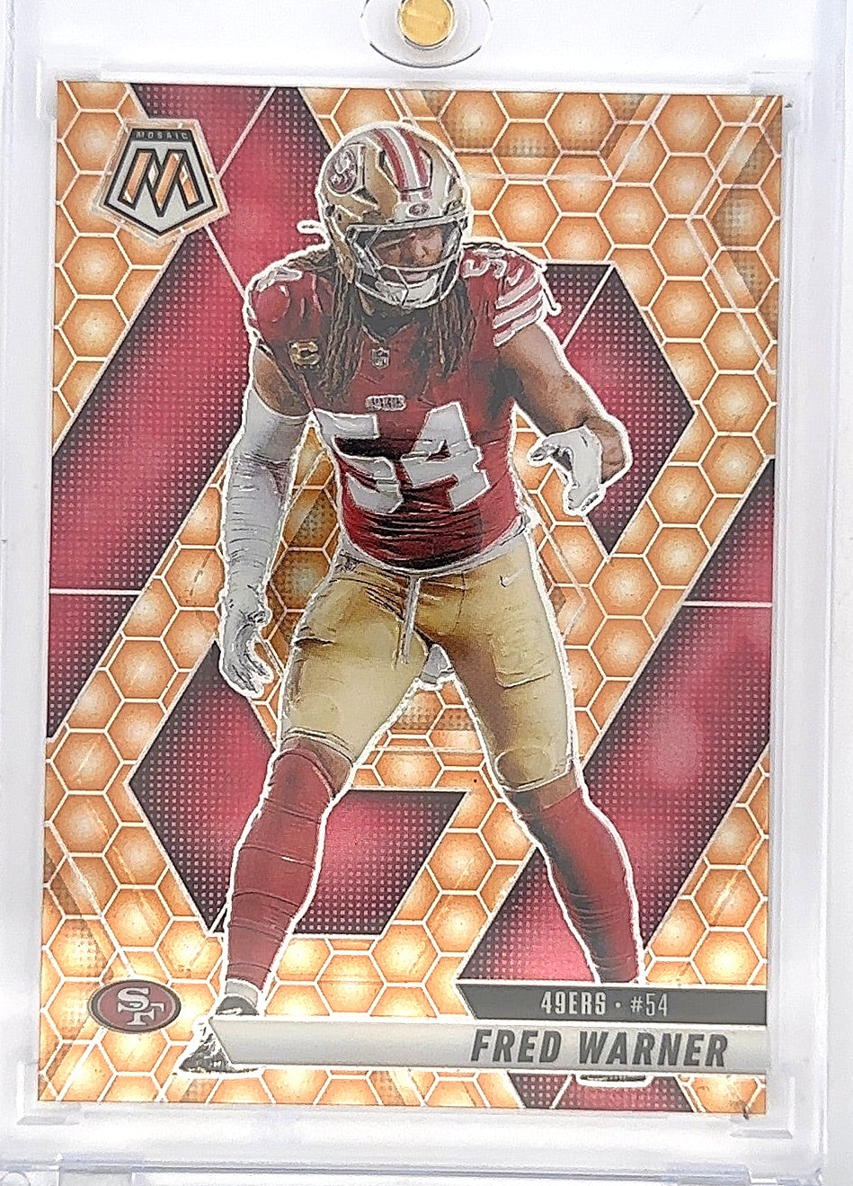 2025 Panini Mosaic Fred Warner [Honeycomb] #165 — front
