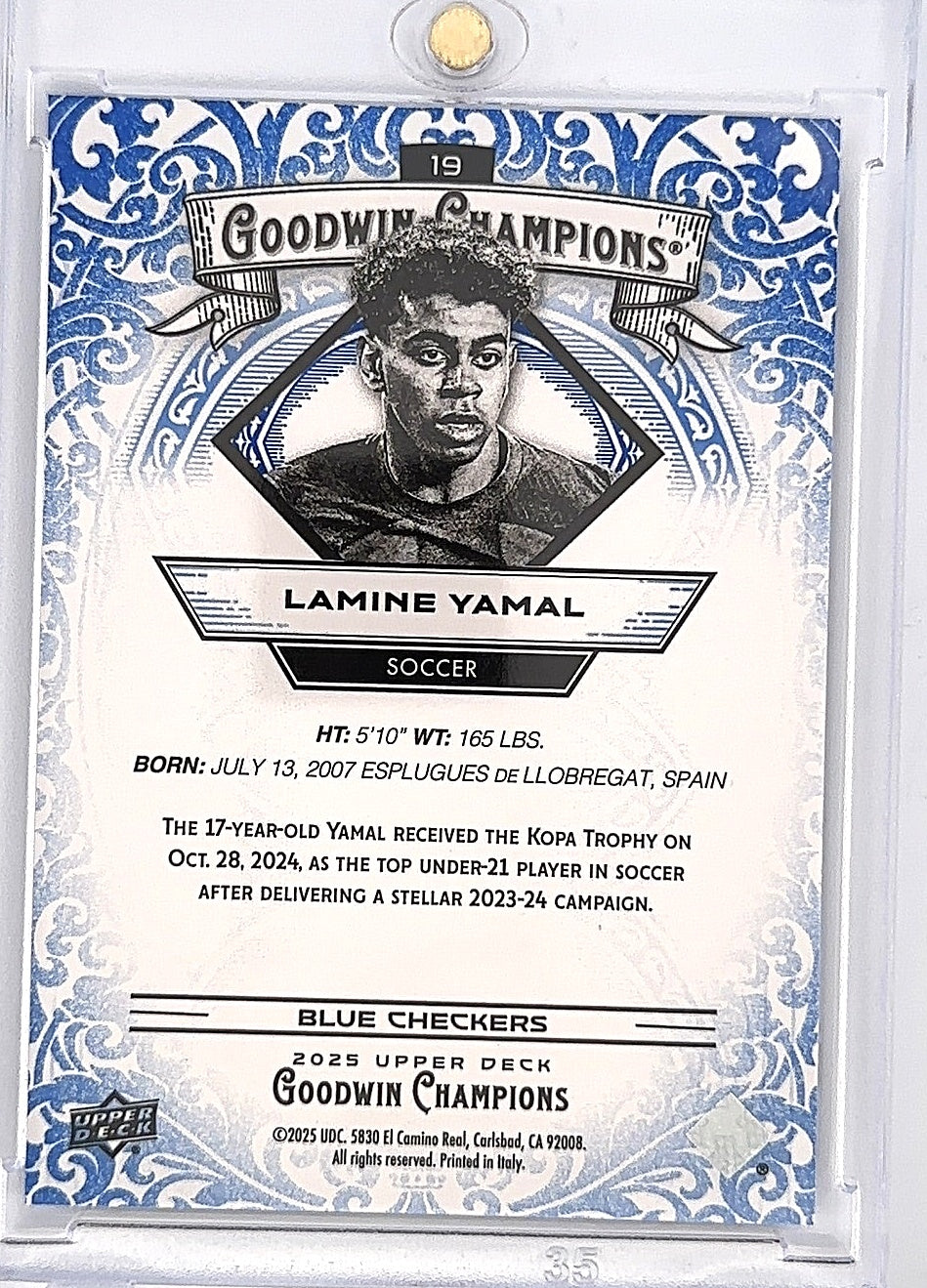 Lamine Yamal Goodwin Champions /249 — back