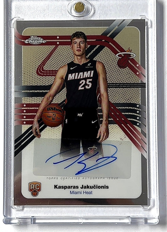 2025 Topps Chrome Next Stop Signature Kasparas Jakucionis #NS-KJ RC AUTO — front