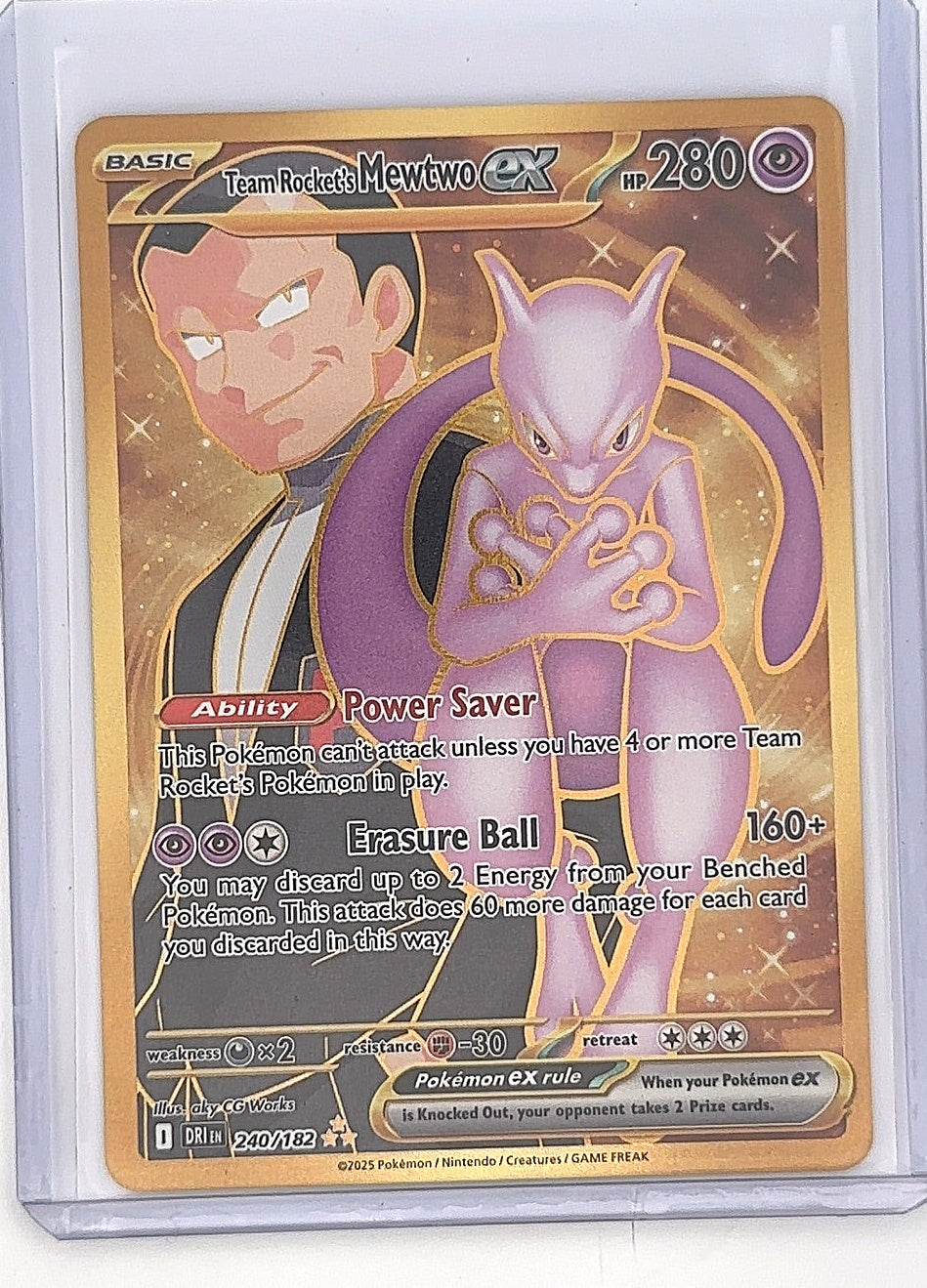Team Rocket's Mewtwo ex - 240/182 #240/182 — front