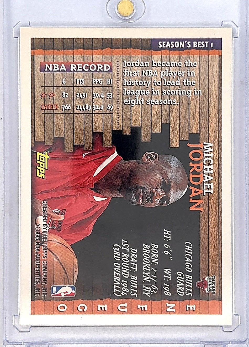 Michael Jordan En Fuego Seasons Best 1 1996 — back
