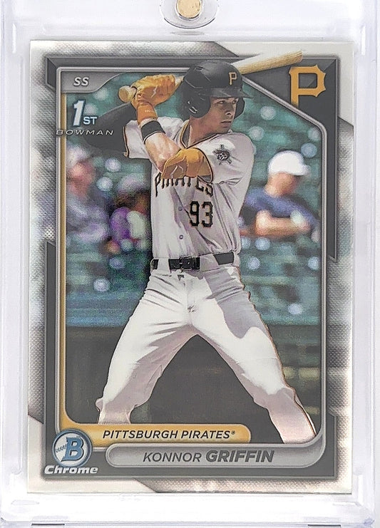 2024 Bowman Draft Chrome Konnor Griffin [Refractor] #BDC-22 [Left Corner Ding] — front