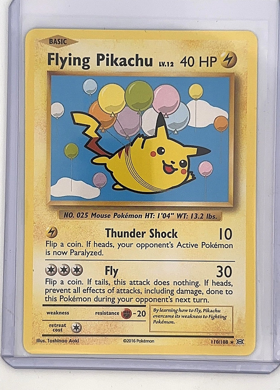Flying Pikachu #110/108 — front