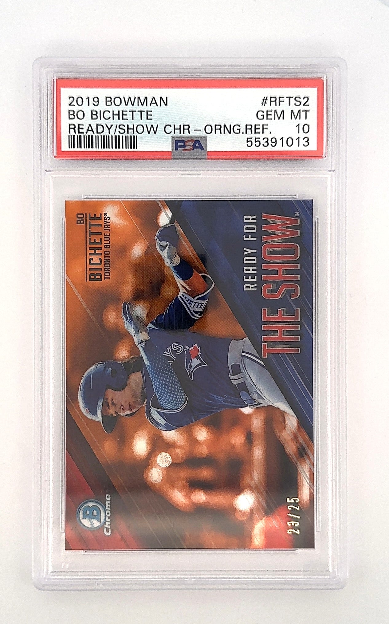 2019 Bowman Chrome Ready for the Show Bo Bichette /25 #RFTS-2 PSA 10 — front