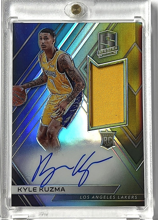2017 Panini Spectra Kyle Kuzma [Autograph Jersey] #118 RC AUTO — front