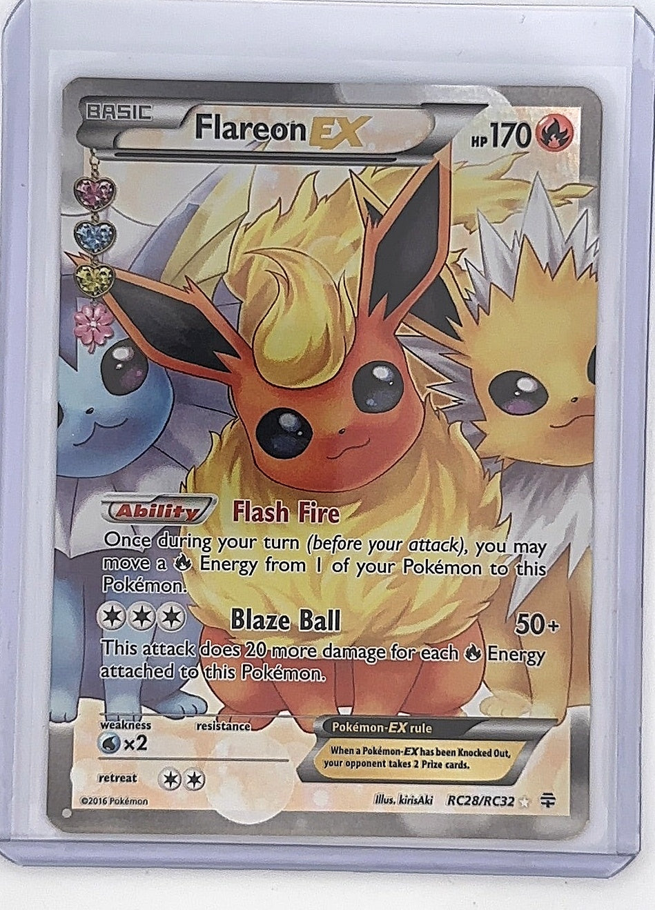 Flareon EX (Full Art) #RC28/RC32 — front