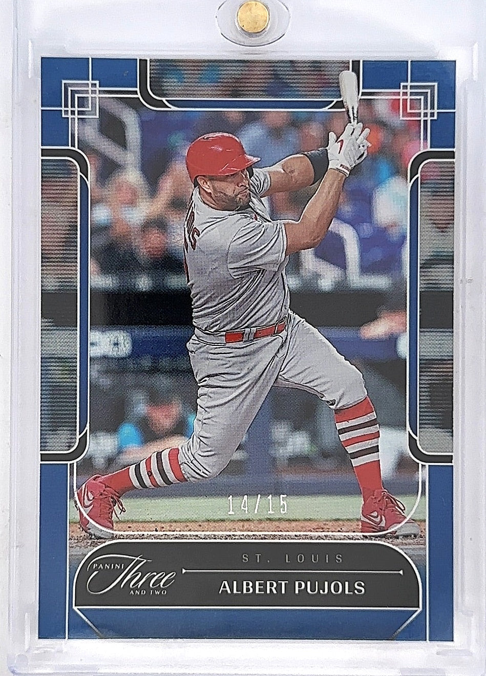 Albert Pujols Blue #82 14/15 — front