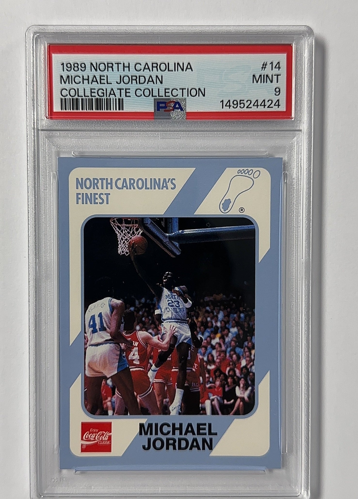 Michael Jordan - PSA 9 North Carolina Collegiate Collection — front