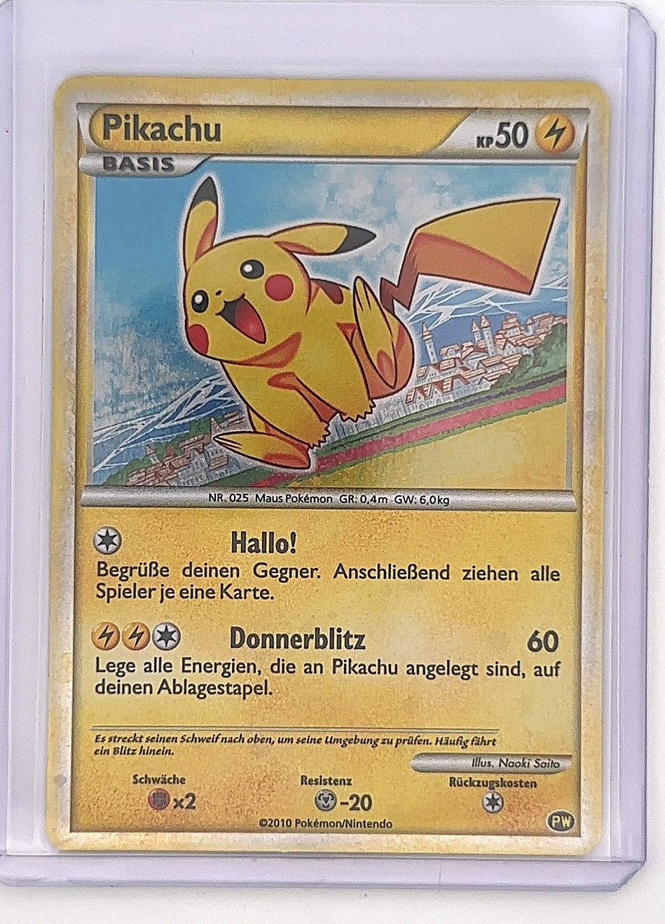 Pikachu (German) #PW 6 — front
