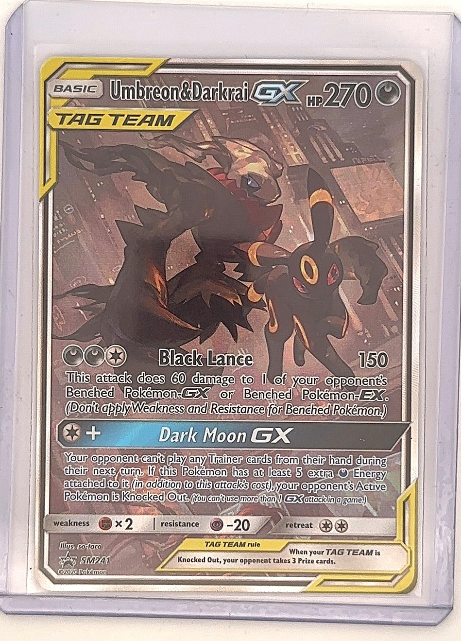 Umbreon & Darkrai GX - SM241 #SM241 — front