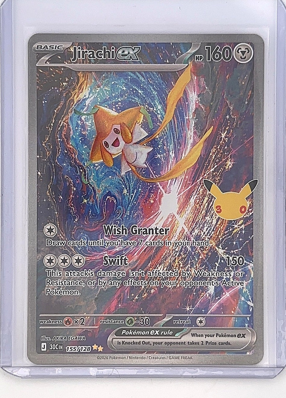 Jirachi ex - 155/128 #155/128 — front