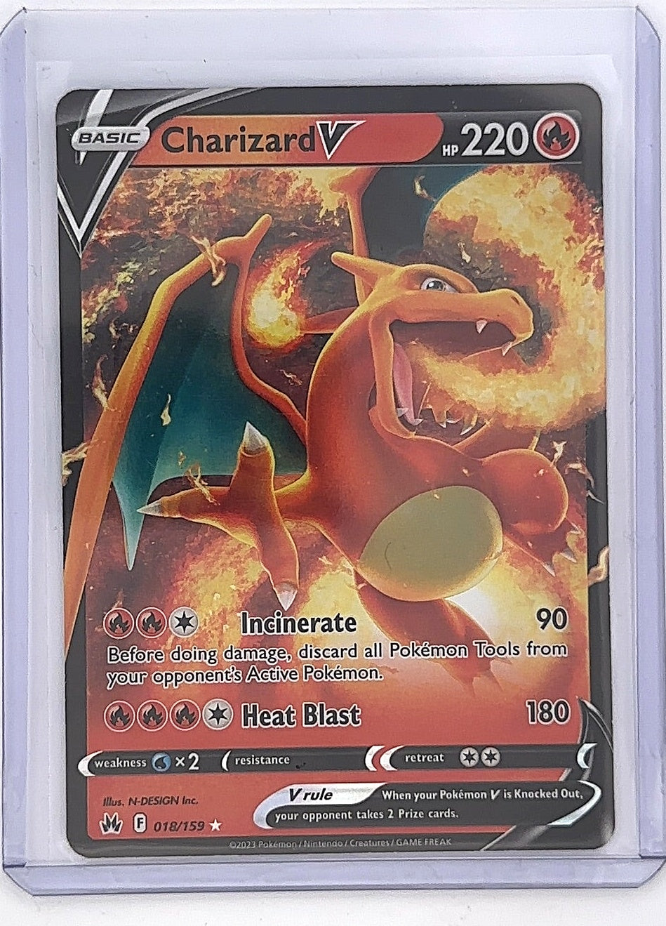 Charizard V #018/159 — front