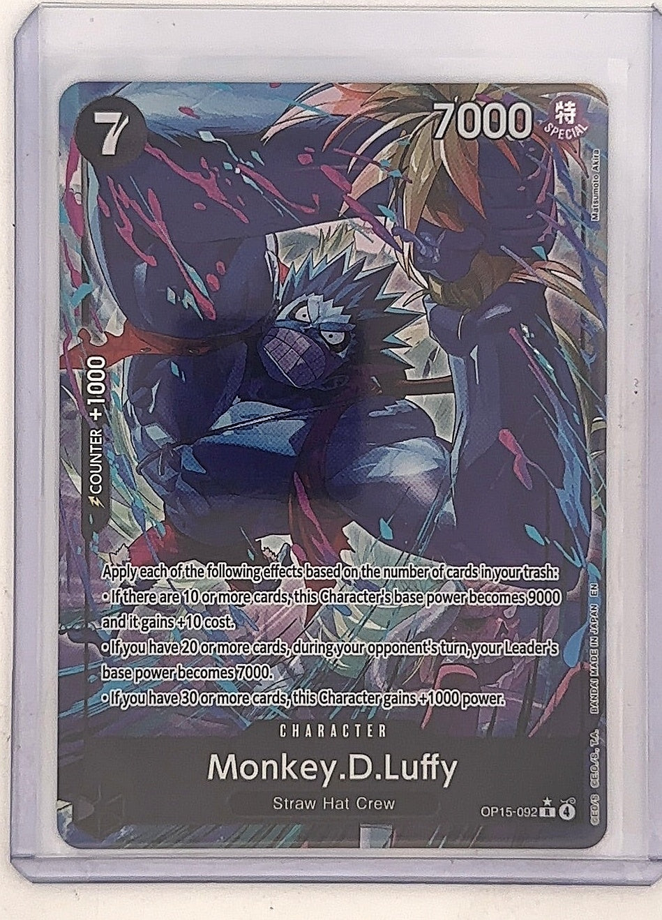 One Piece Monkey.D.Luffy OP15-092 R — front