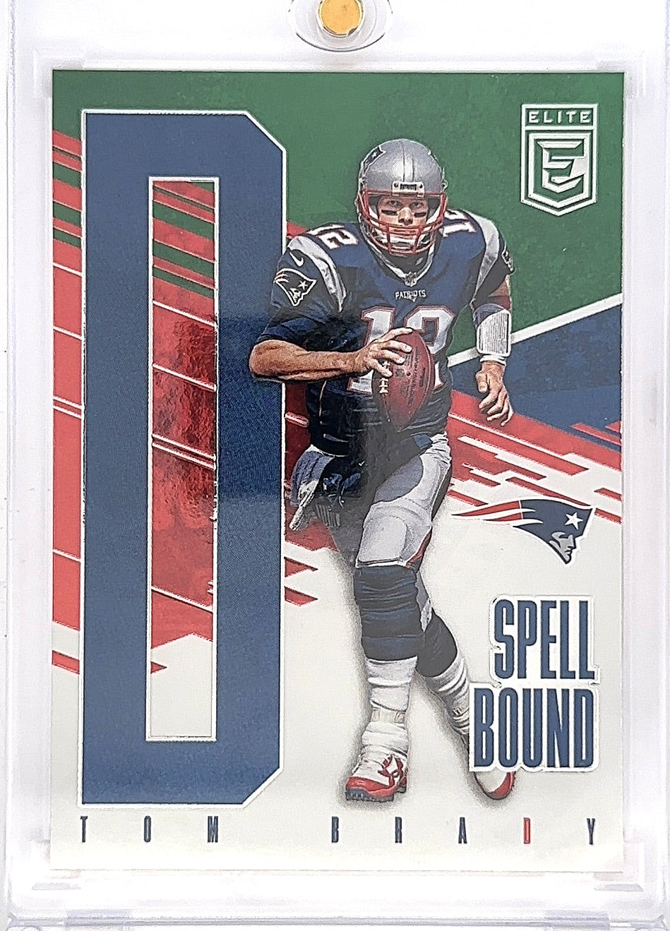 2017 Panini Donruss Elite Spellbound Tom Brady [Green] #15 — front