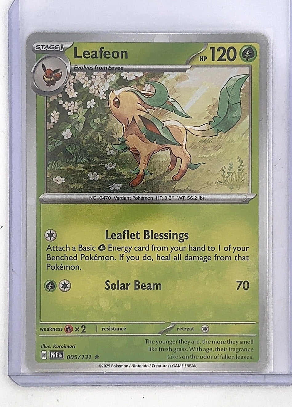 Leafeon - 005/131 (Cosmos Holo) #005/131 — front