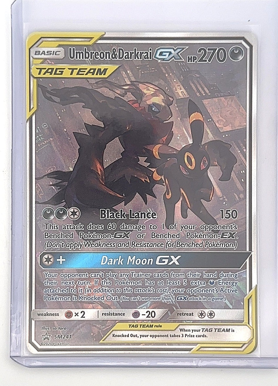 Umbreon & Darkrai GX - SM241 #SM241 — front