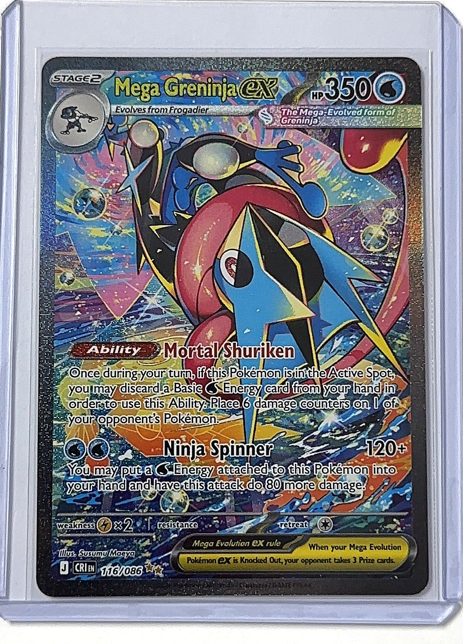 Mega Greninja ex - 116/086 #116/086 — front